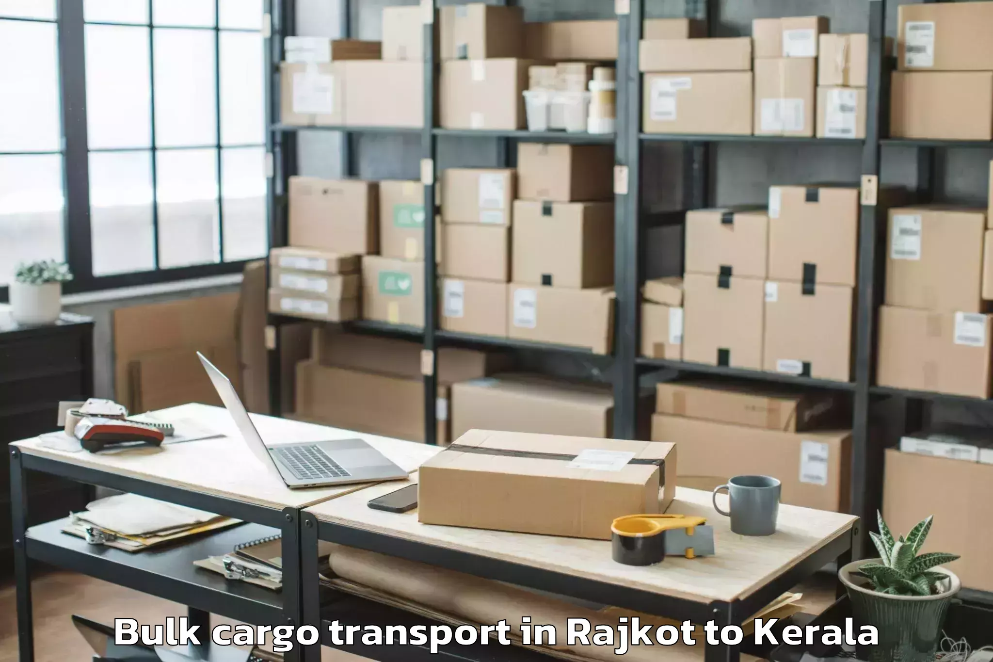 Book Your Rajkot to Ponmana Bulk Cargo Transport Today